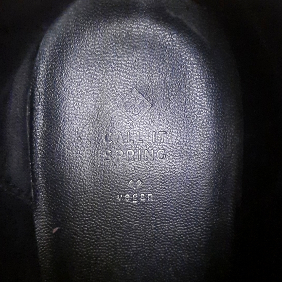 Call It Spring Vegan Leather Ankle Boots - Picture 4 of 4